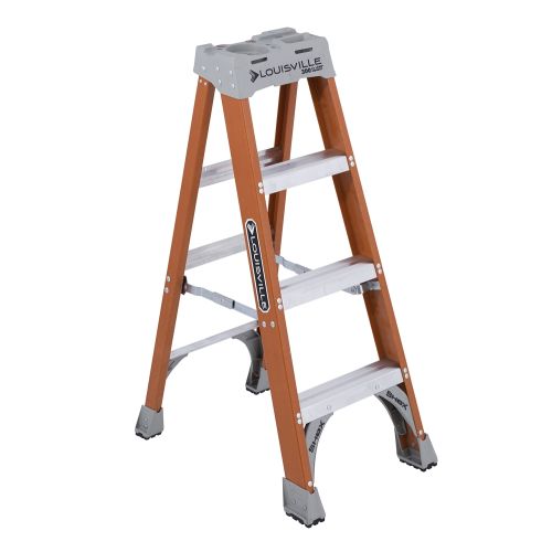 Louisville Ladder 19-1/2 in. x 4 ft. 300 lb. Fiberglass Step Ladder